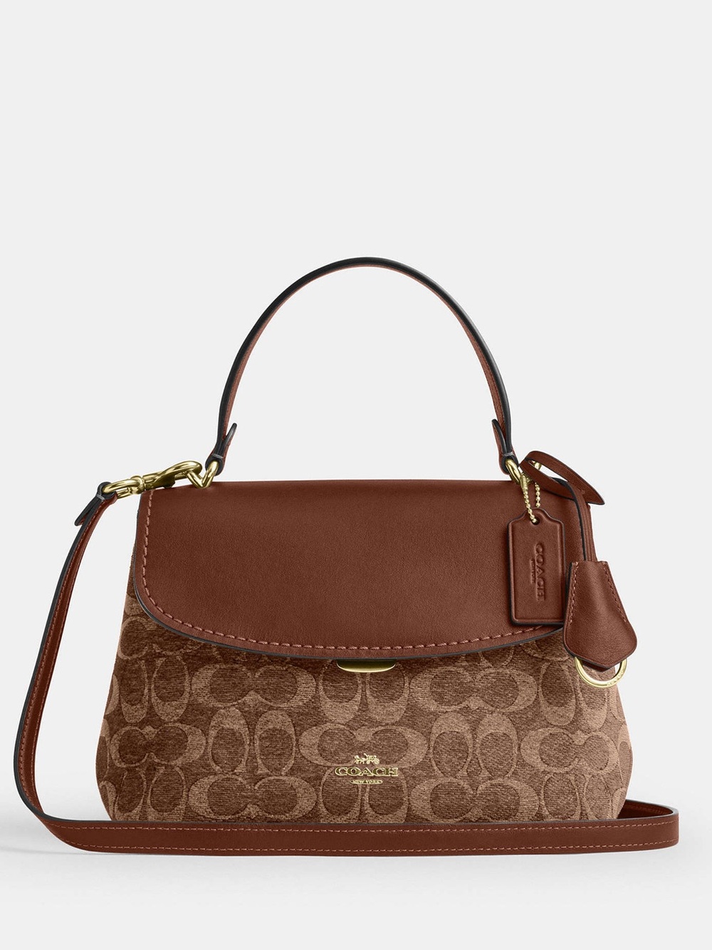 Coach Emory Top Handle Bag Signature Chenille Crossbody CDB08